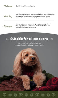 Pehom Pretzel Sweater dog apparel shown in a final detailed product view highlighting design and texture.