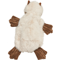 X-Brace Clover Capybara plush toy showing detailed stitching and fabric texture in close-up view.