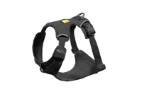 Ruffwear Front Range Flex Harness detail showing engineered knit construction and seamless stitching design.