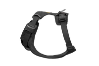Ruffwear Front Range Flex Harness detail showing engineered knit construction and seamless stitching technology.