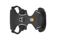 Ruffwear Front Range Flex Harness detail showing engineered knit construction and seamless stitching technology
