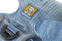 Ruffwear Front Range Flex Harness detail showing engineered knit construction and seamless stitching design.