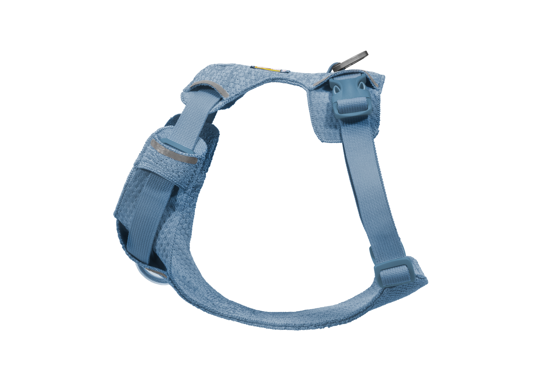 Ruffwear Front Range Flex Harness detail showing engineered knit construction and seamless stitching pattern.