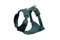 Ruffwear Front Range Flex Harness detail showing engineered knit construction and seamless stitching technology.