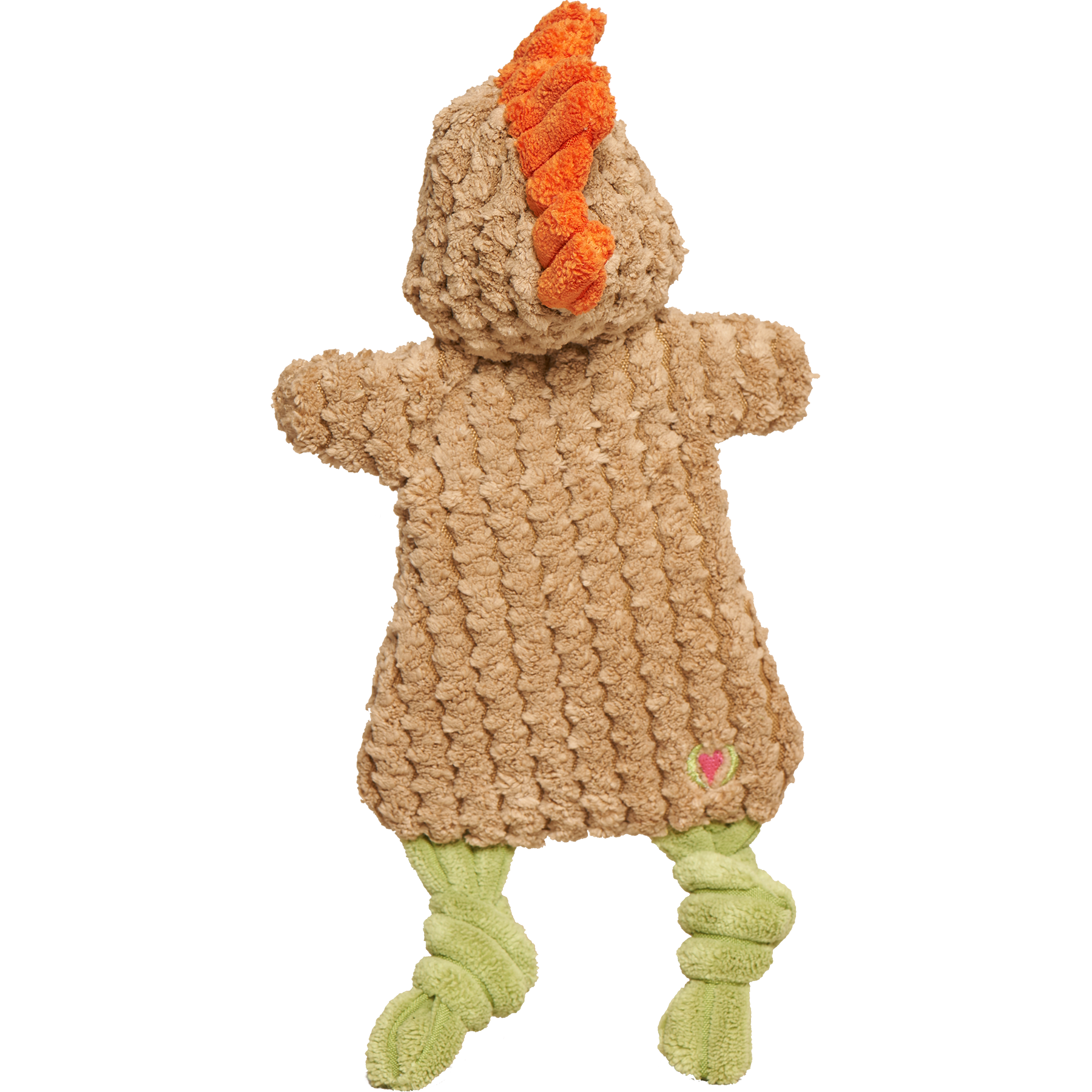 HuggleFlatties Pasture Pals 3-pack showing detailed stitching and flat construction of farm animal dog toys.