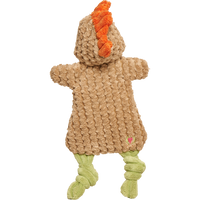 HuggleFlatties Pasture Pals 3-pack showing detailed stitching and flat construction of farm animal dog toys.