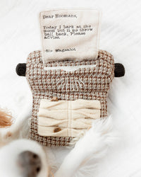 Lambwolf Collective Typewriter enrichment dog toy showing detailed texture and snuffle mat features for mental stimulation.
