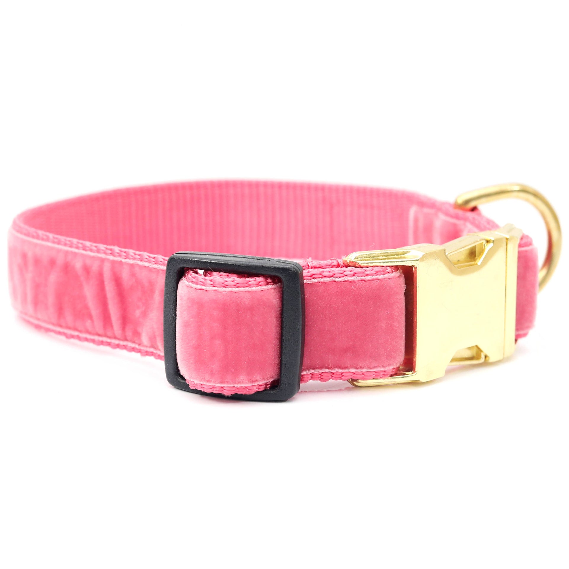Mimi Green | Primrose Pink Velvet Collar & Leash