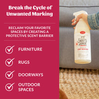 Skout's Honor Stop Marking spray bottle shown from an alternate angle highlighting product labeling details.