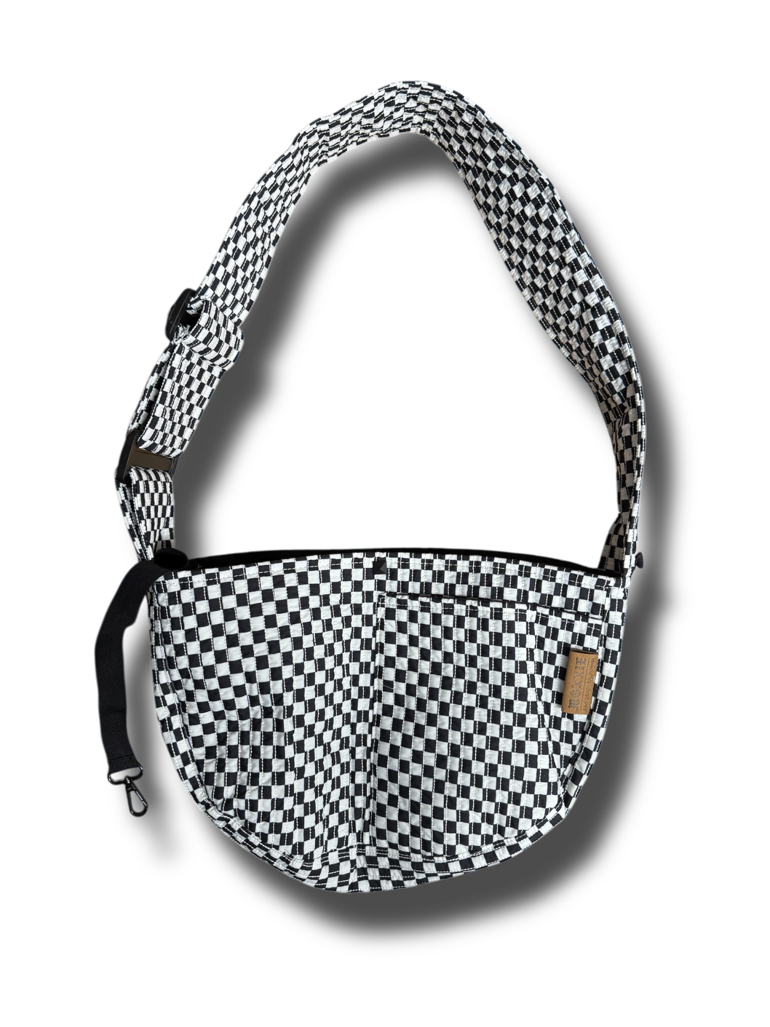 Pet Sling | Black & White Check