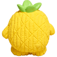 Fruitie Cuties Foodies Ruff-Tex three-pack dog toys showing detailed texture and construction of durable rubber material.