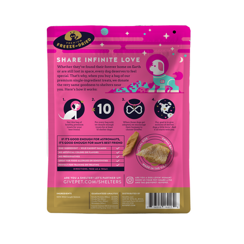 GivePet | Freeze-Dried | Astromutt Salmon Treats