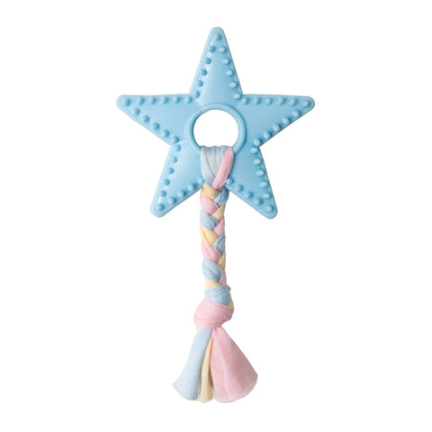 SnugArooz Lil Star Chew Dog Toy Blue 7"
