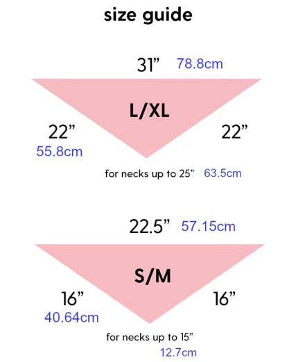 rufflifepals Orange & Pink Stripe dog bandana shown with size reference or packaging detail.