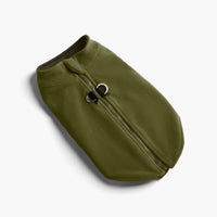 Gooby Zip Up Fleece Vest shown from a side angle highlighting the zipper closure detail.