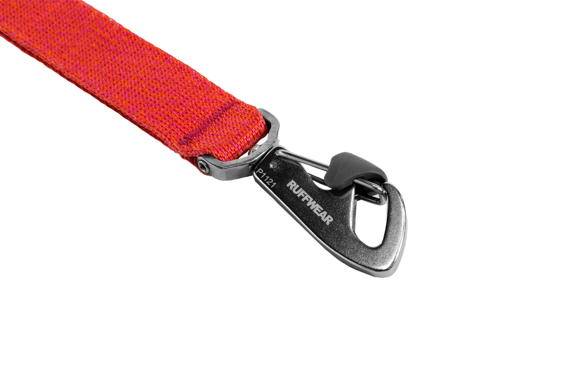 Ruffwear Front Range Flex Leash detail showing engineered knit construction and flexible material technology.