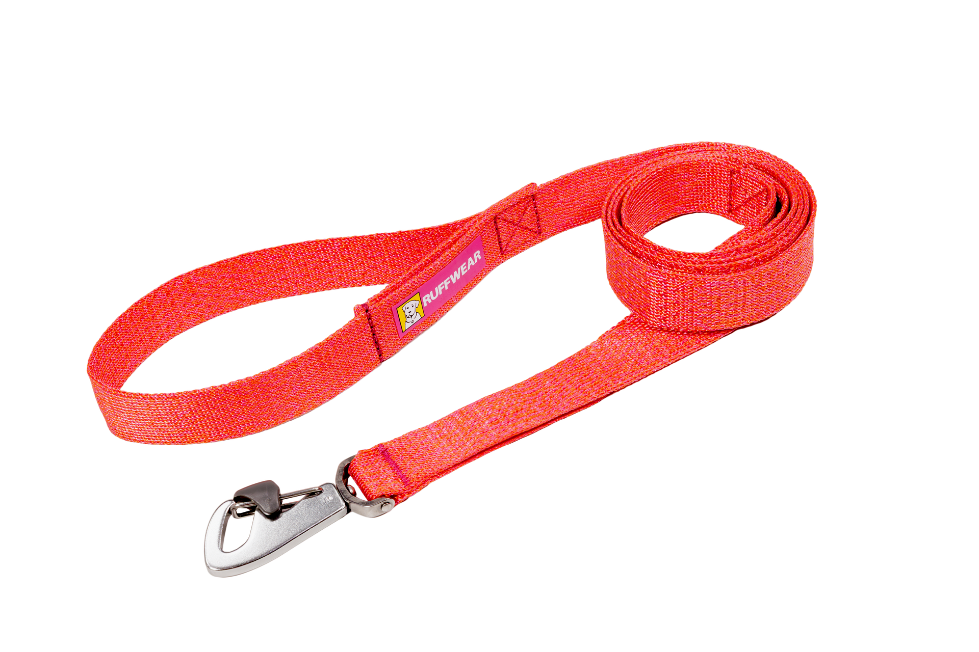 Ruffwear Front Range Flex Leash detail showing engineered knit construction and flexible material technology.