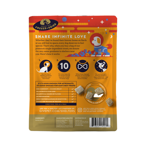 GivePet | Freeze-Dried | Mars Rover Chicken Treats