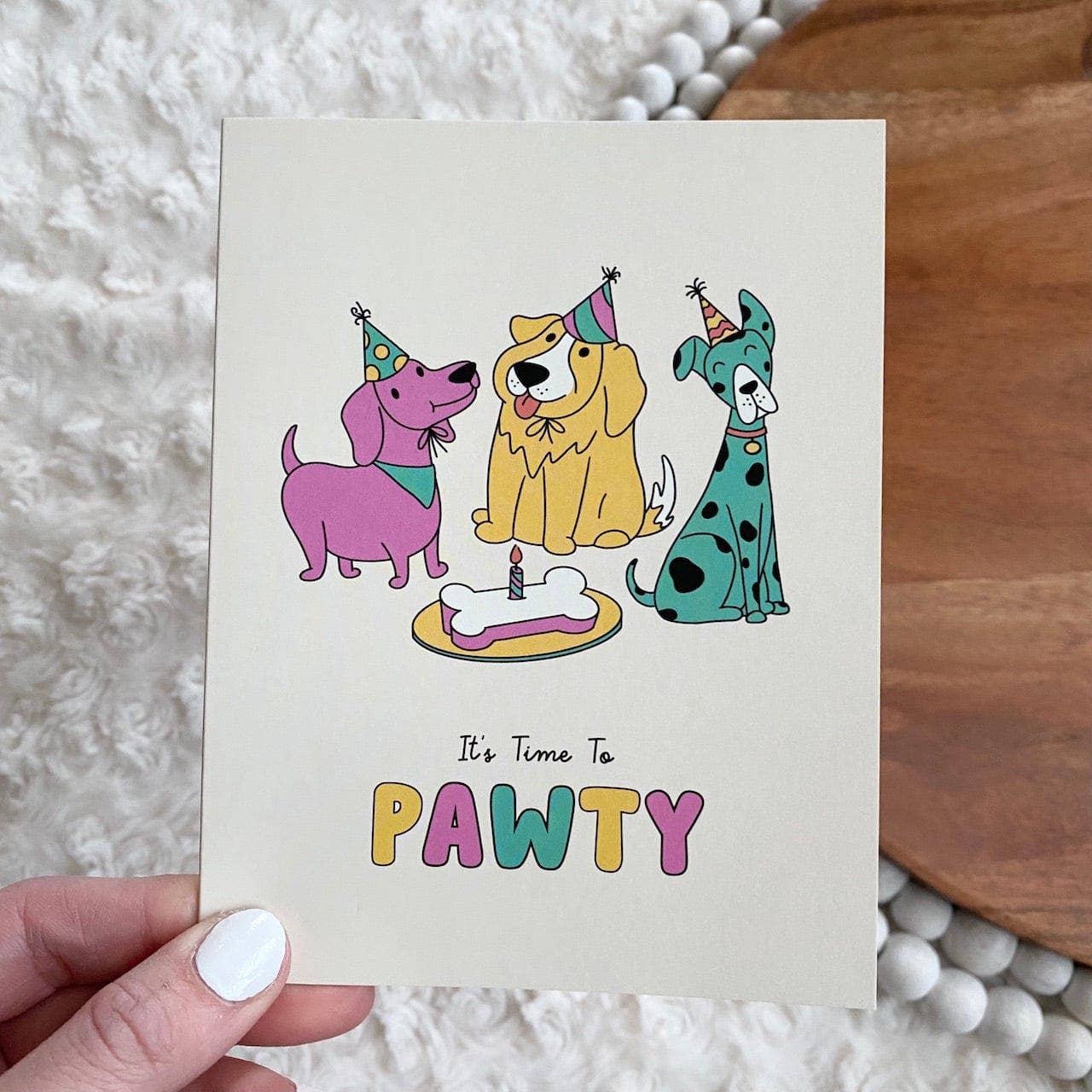 Time To Pawty Greeting Card