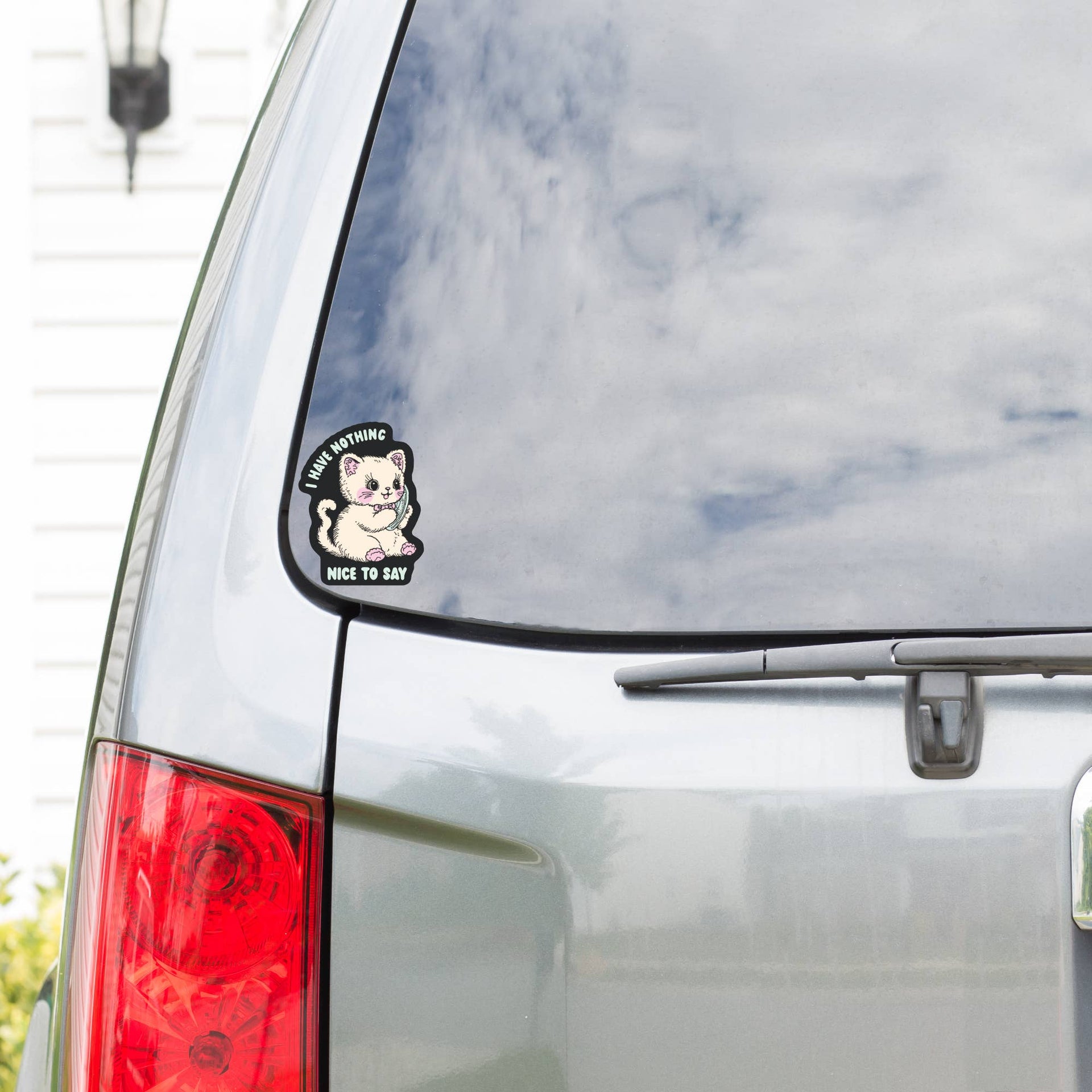 Juju and Moxie Nothing Nice sticker shown with size reference or packaging detail view.
