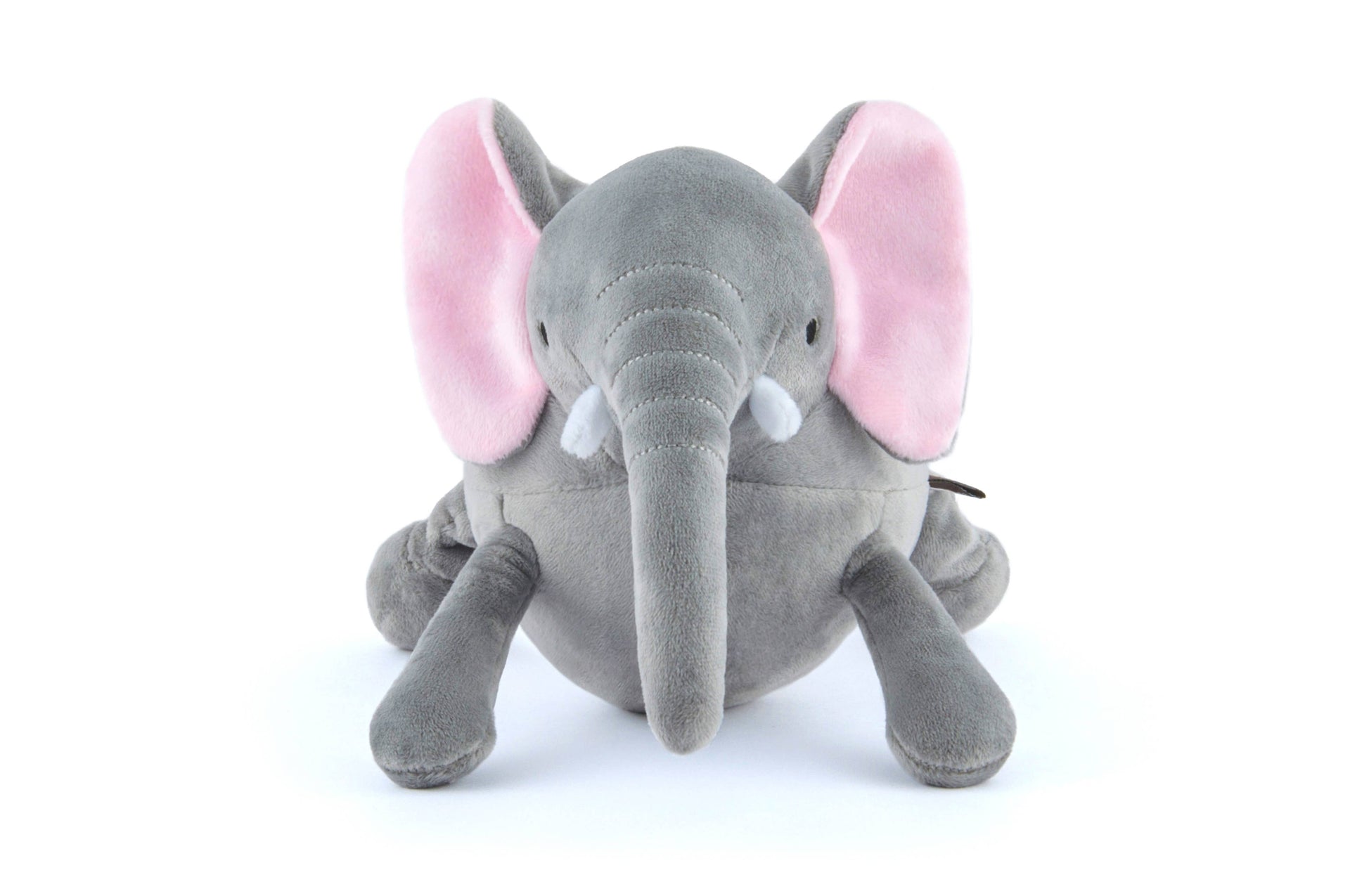 P.L.A.Y. Big Five of Africa Elephant plush toy being played with by dog indoors