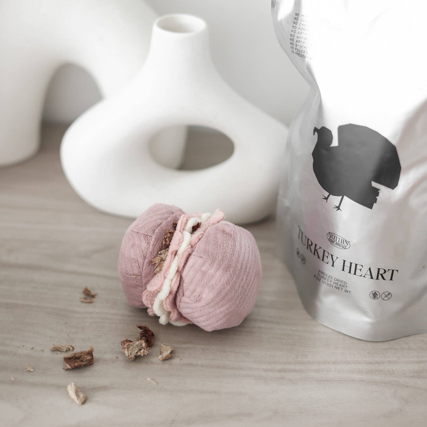 Lambwolf Collective Petite Two enrichment toy set showing madeleine and croissant-shaped snuffle and burrow toys for dogs.