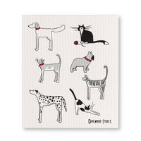 Dogs & Cats Swedish Dishcloths