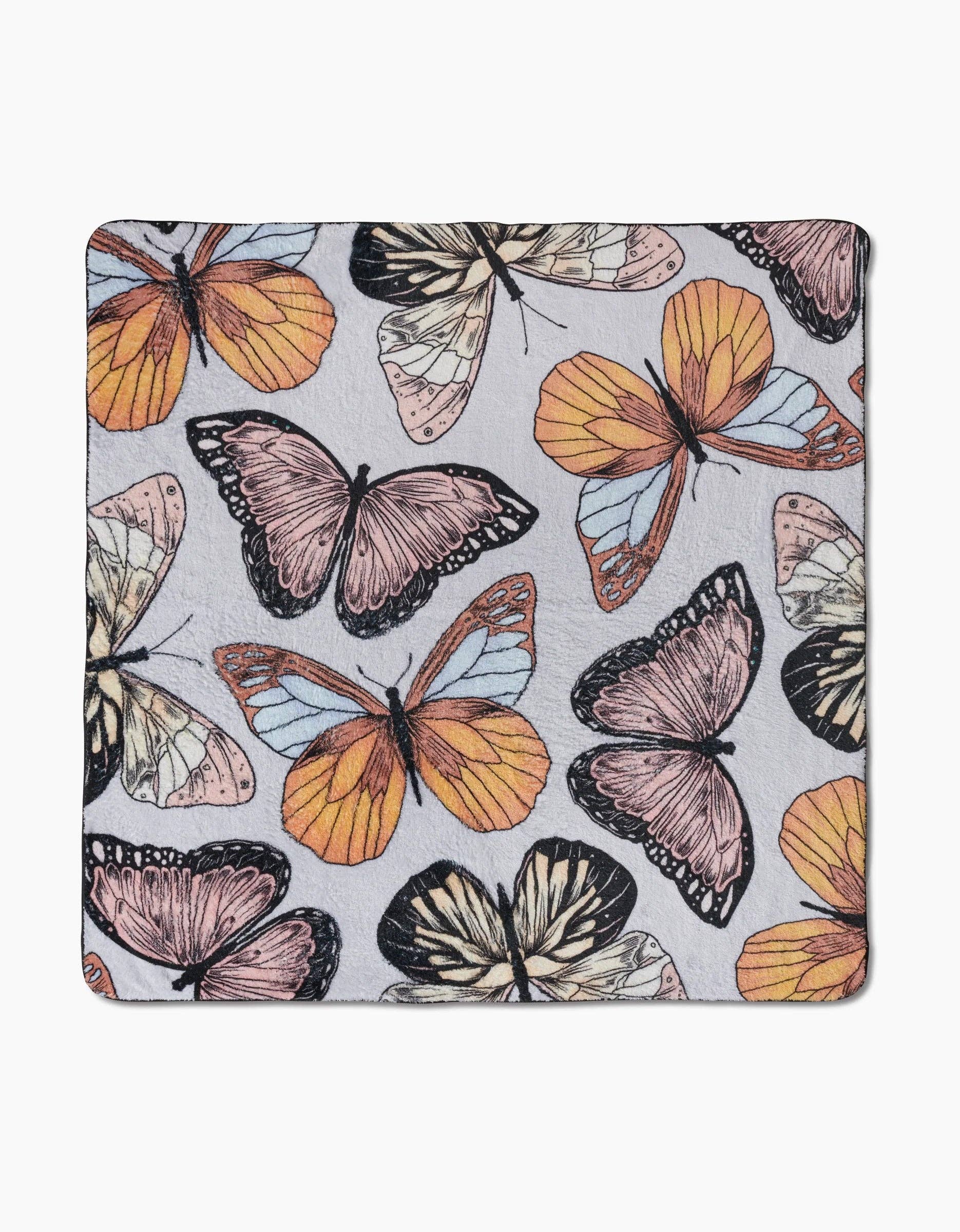 Cute Butterflies Plush Towel