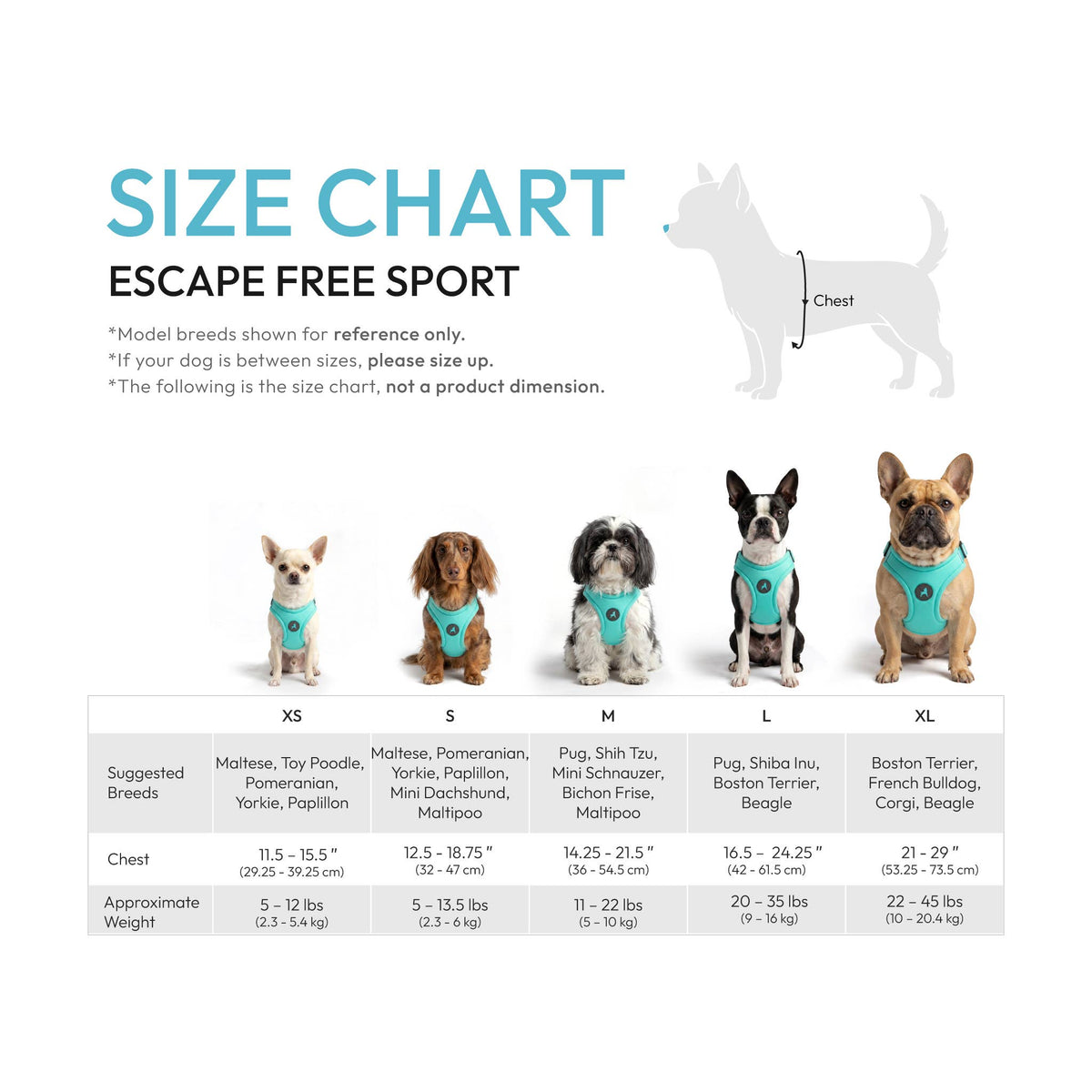 Gooby Escape Free Harness in soft pastel tones displayed to highlight its secure, comfortable fit.