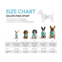 Gooby Escape Free Harness in soft pastel tones displayed to highlight its secure, comfortable fit.