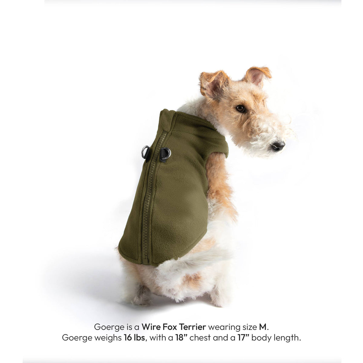 Gooby Zip Up Fleece Vest shown in a size or color variant detail view.
