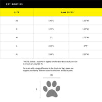 Carolina Pet Company Body Glove Paw Protector Booties shown on an active dog in a real-world setting.