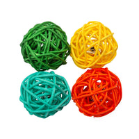 Pet Palette Distribution Twine Ball being batted by a cat's paw during active play session