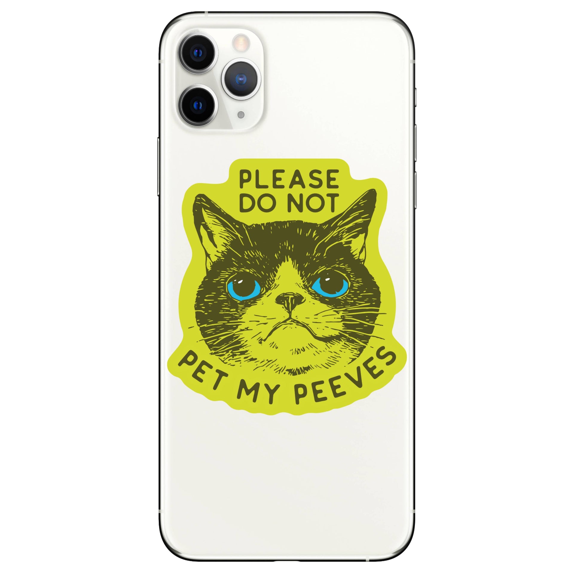 Juju and Moxie My Peeves sticker shown in lifestyle setting or alternative view demonstrating waterproof vinyl design.