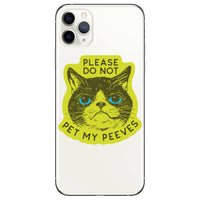 Juju and Moxie My Peeves sticker shown in lifestyle setting or alternative view demonstrating waterproof vinyl design.