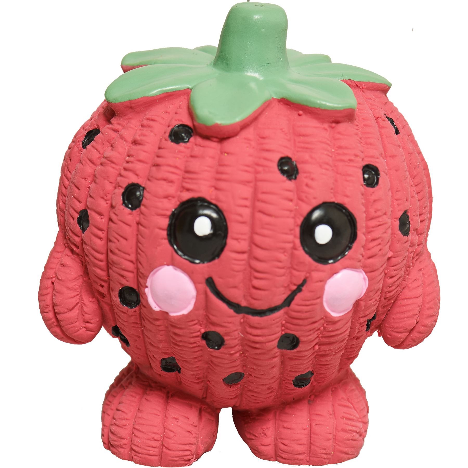 Fruitie Cuties Foodies Ruff-Tex three-pack dog toys showing detailed construction and textured fabric materials.