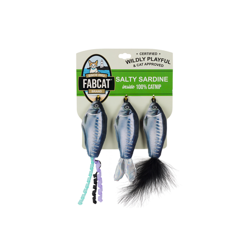 Salty Sardines 3-Pack Cat Toy
