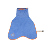 Carolina Pet Company Body Glove Towel Robe shown from a side angle highlighting absorbent fabric texture.