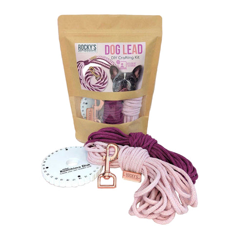 Make Your Own Dog Lead Craft Kit Pink