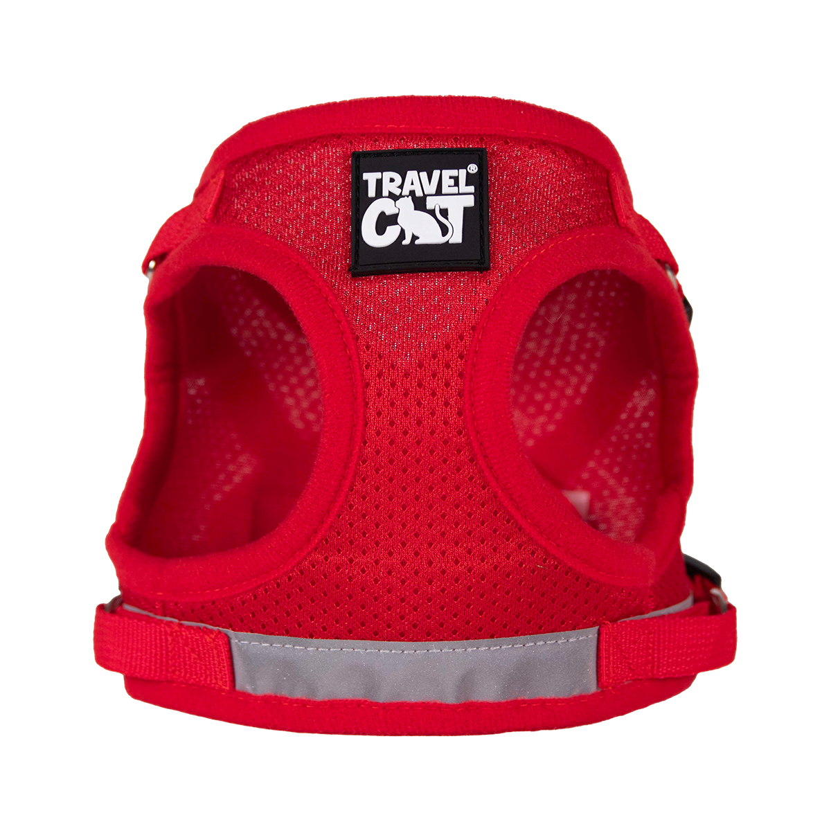 Travel Cat True Adventurer Harness packaging showing dual adjustment mechanisms and escape-proof design features.