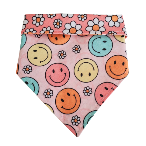 Pink Smile Reversible  Bandana