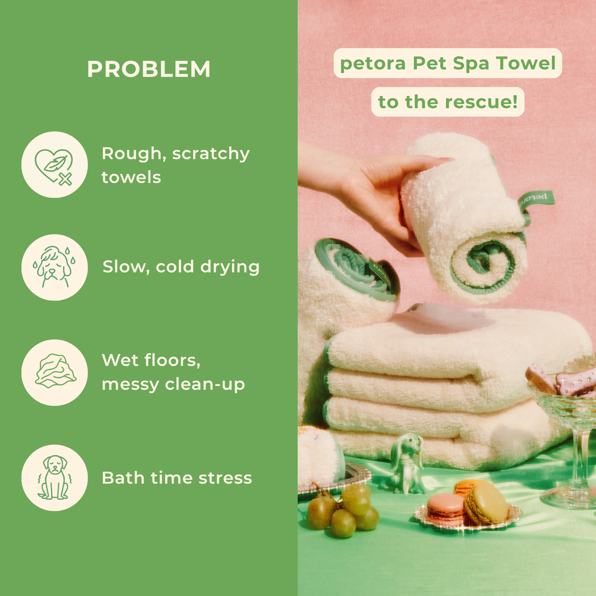 Petora | Pet Spa Towels Set