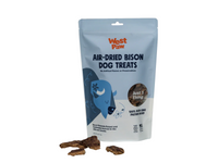 West Paw air-dried bison dog treats packaging on a white background