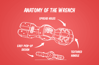 Alien Flex Wrench | Nylon Dog Toy