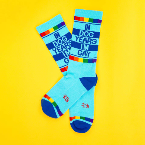 In Dog Years I'm Gay Crew Socks