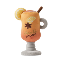 Haute Diggity Dog Haute Toddy holiday squeaker dog toy shaped like a festive cocktail drink.