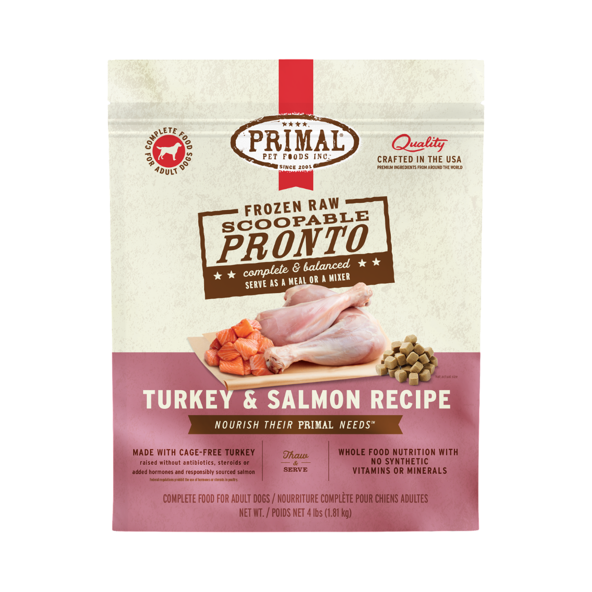 Primal | Pronto | Turkey & Salmon 4lb