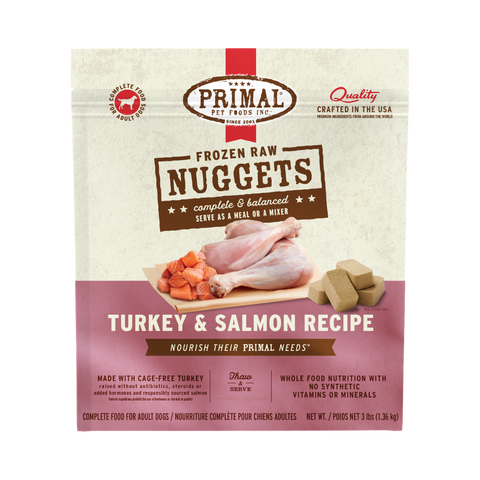 Primal | Canine Frozen Raw | Turkey & Salmon
