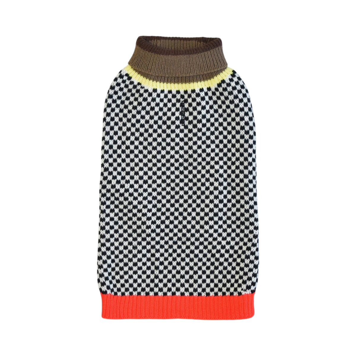 Finnegan's Standard Goods Cafe Stroll Sweater, a cozy knit dog sweater displayed as the primary product shot.
