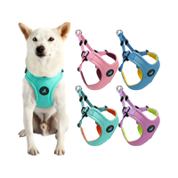 Gooby Escape Free dog harness in soft pastel color, shown as a full product flat lay.